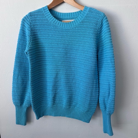 Loft blue small balloon sleeve sweater size XS - Picture 1 of 8
